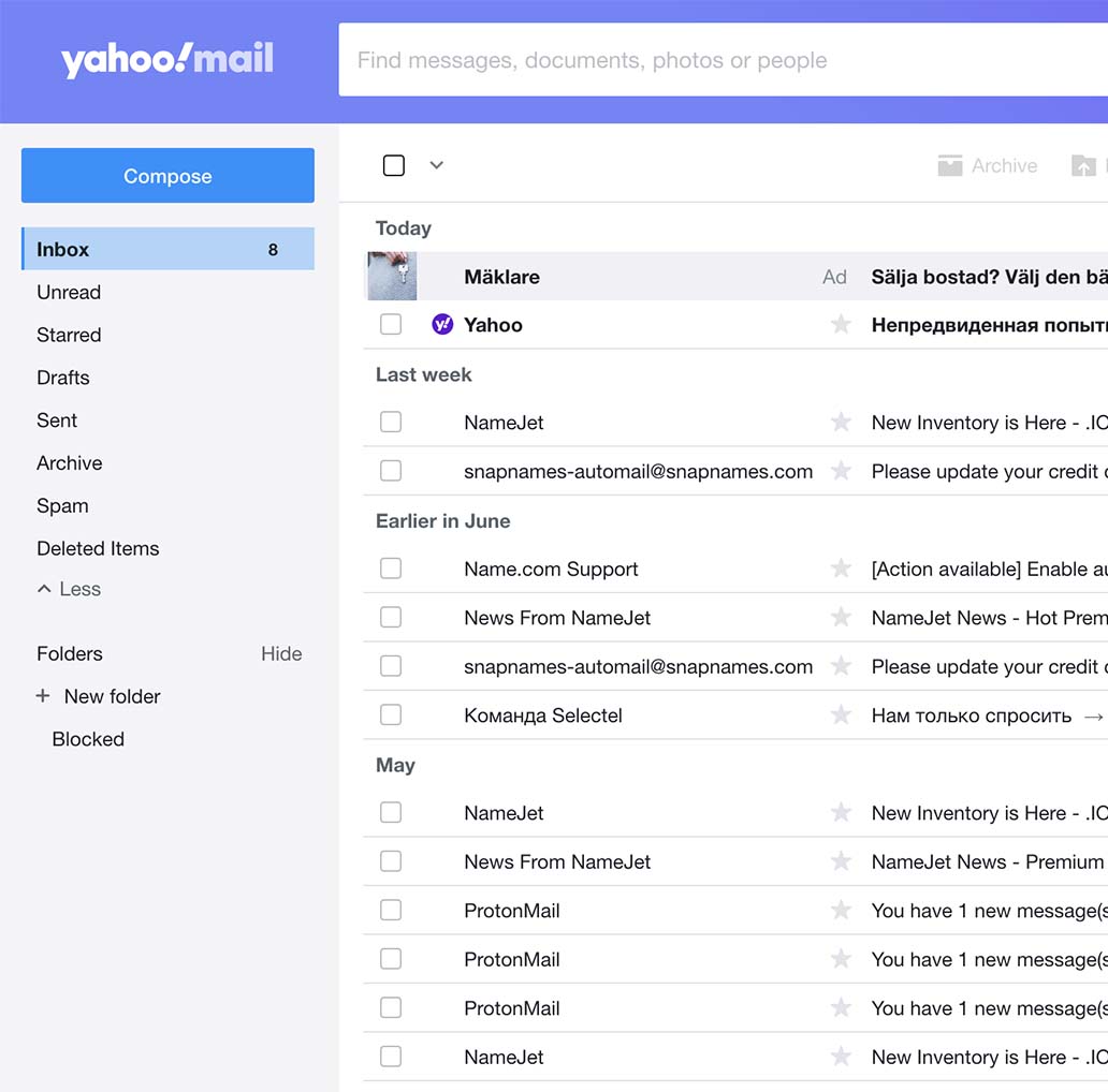 Yahoo! Mail-Hacking-Anwendung